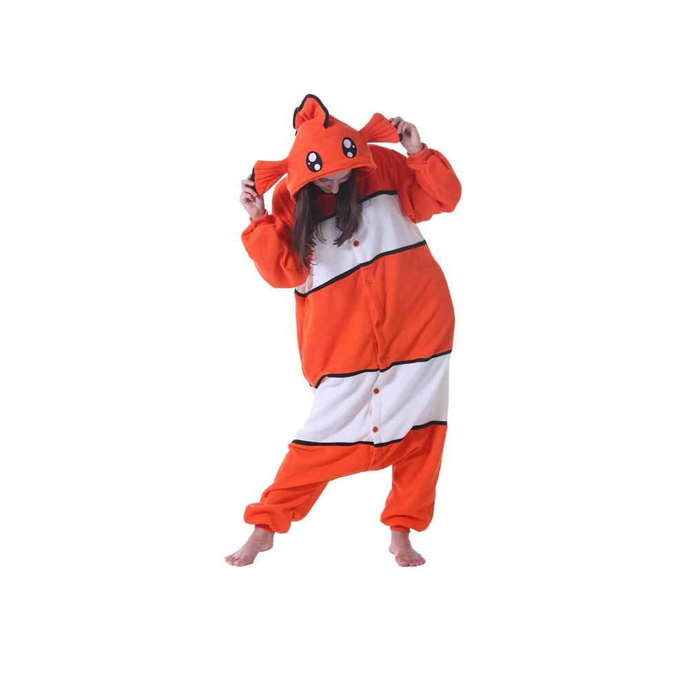 8324 Onesie Christmas Pajamas Adult Animal Halloween Costume Clownfish